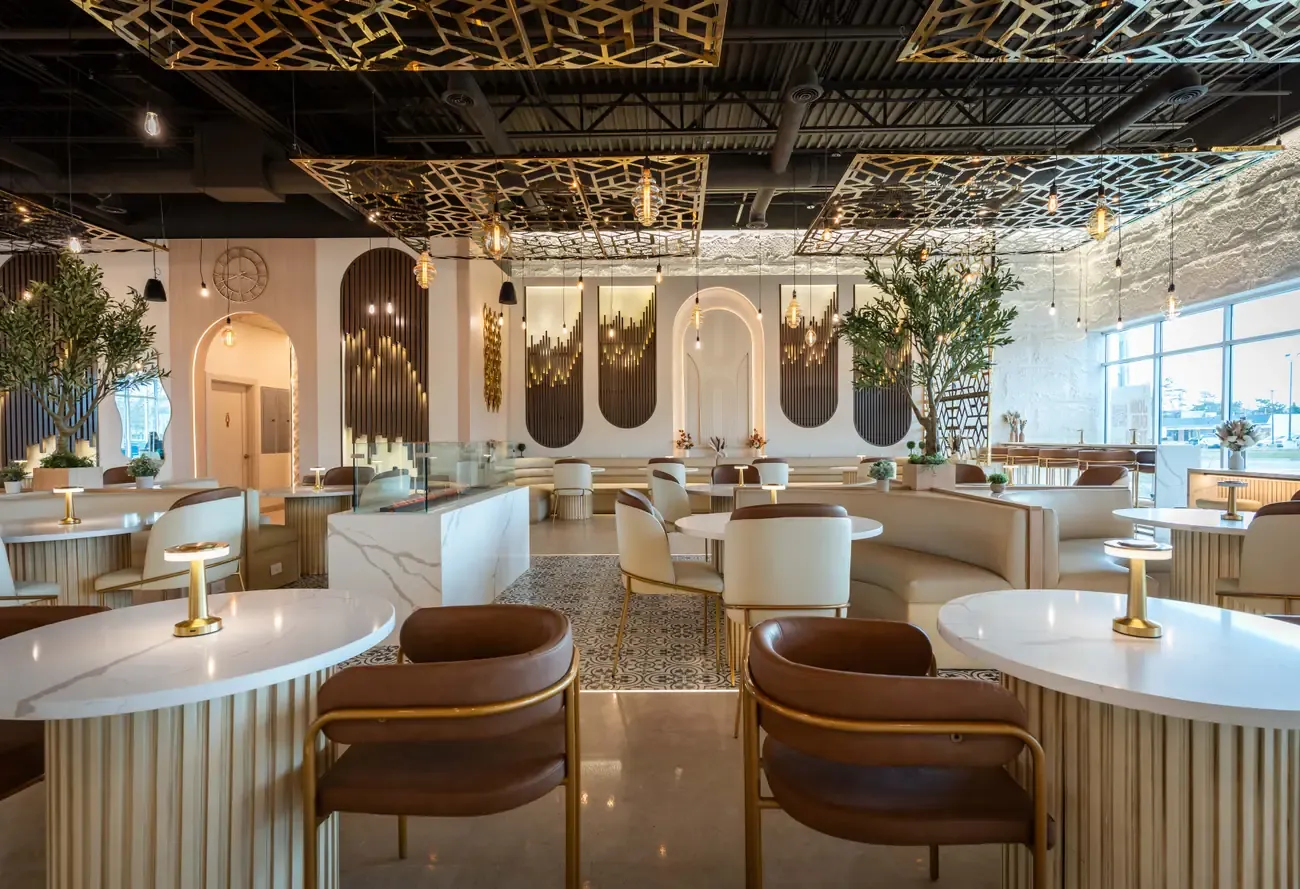 Inside the café